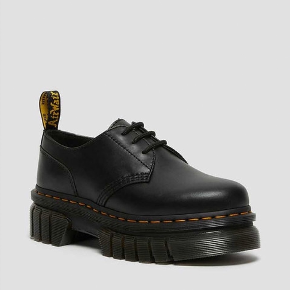 Dr. Martens Audrick Nappa Leather Platform Shoes